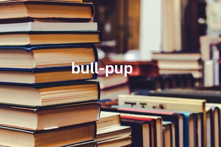 bull-pup单词图解，单词释义场景配图