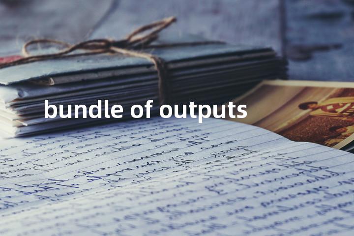 bundle of outputs单词图解，单词释义场景配图