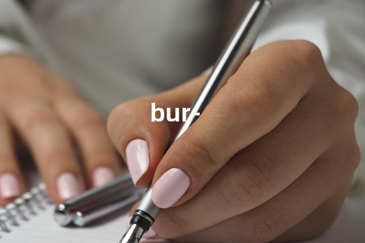 bur-单词图解，单词释义场景配图