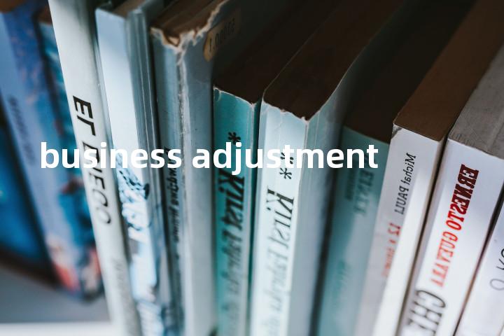 business adjustment单词图解，单词释义场景配图