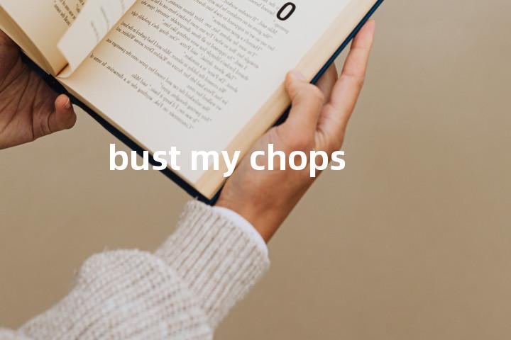 bust my chops单词图解，单词释义场景配图