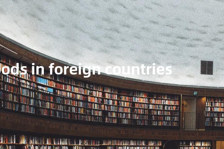 goods in foreign countries单词图解，单词释义场景配图