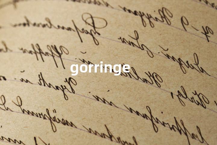 gorringe单词图解，单词释义场景配图