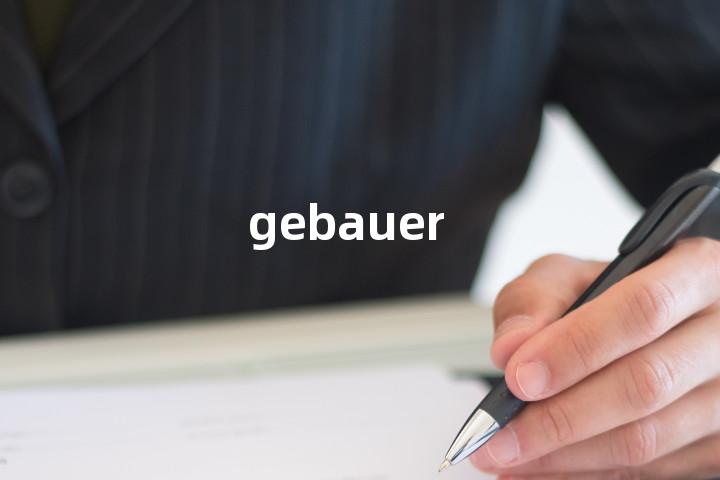 gebauer单词图解，单词释义场景配图