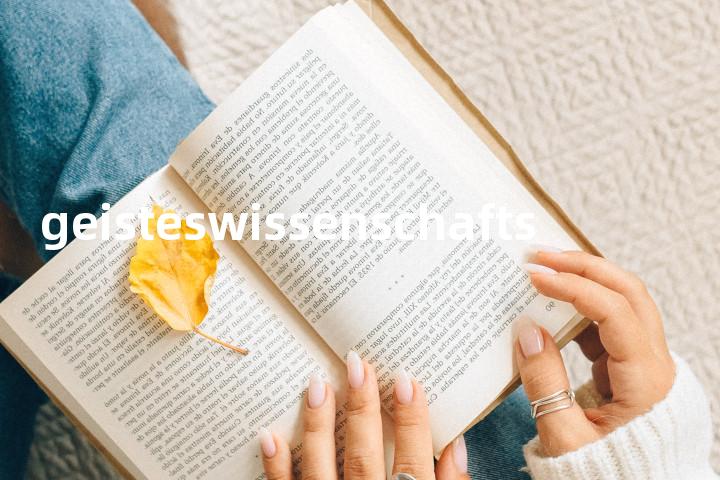 geisteswissenschafts单词图解，单词释义场景配图