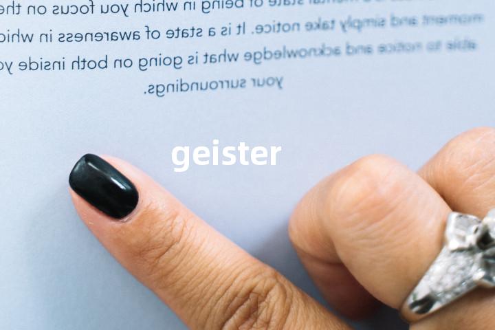 geister单词图解，单词释义场景配图