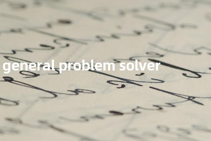 general problem solver单词图解，单词释义场景配图
