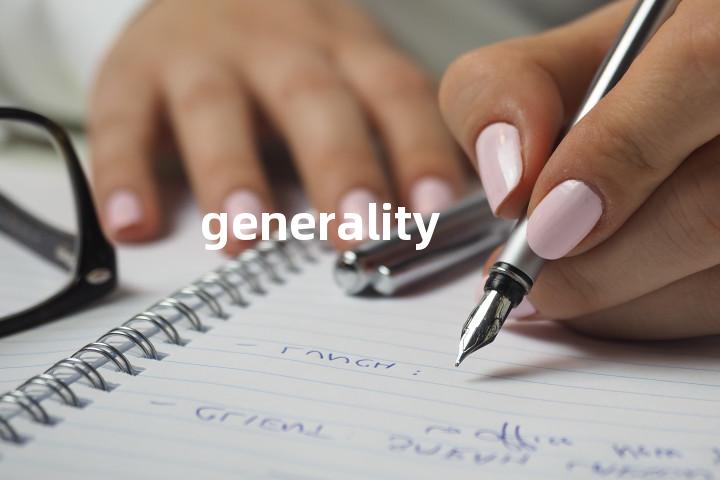 generality