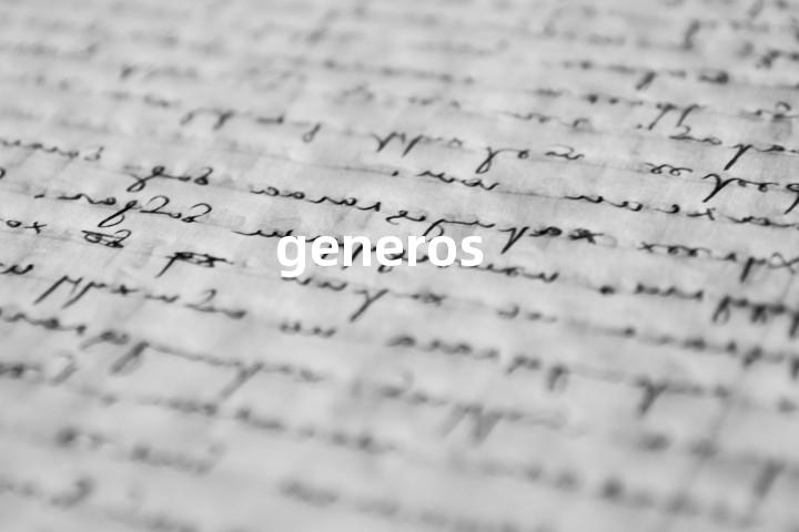 generos单词图解，单词释义场景配图