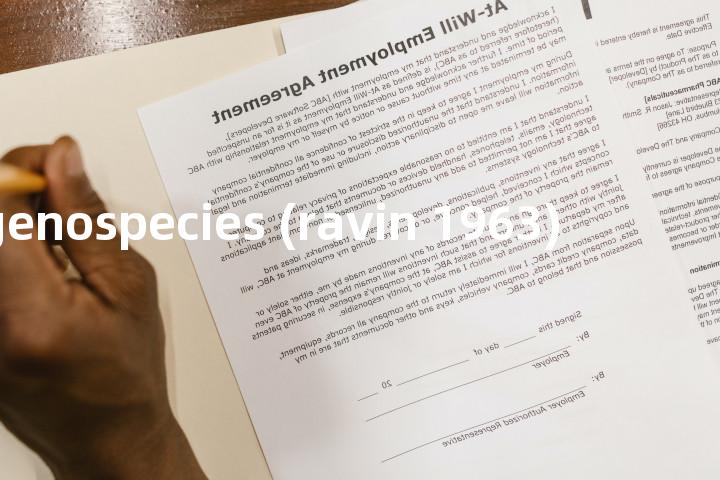 genospecies (ravin 1963)单词图解，单词释义场景配图