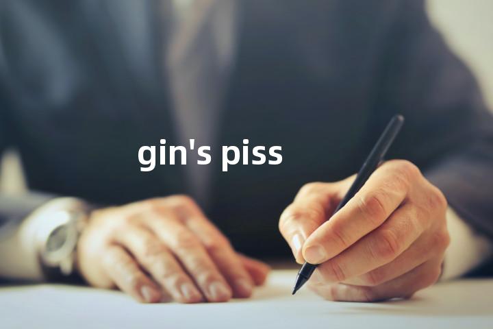 gin's piss单词图解，单词释义场景配图