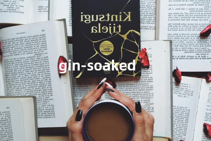 gin-soaked单词图解，单词释义场景配图