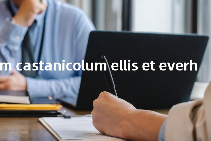 gloeosporium castanicolum ellis et everhart单词图解，单词释义场景配图
