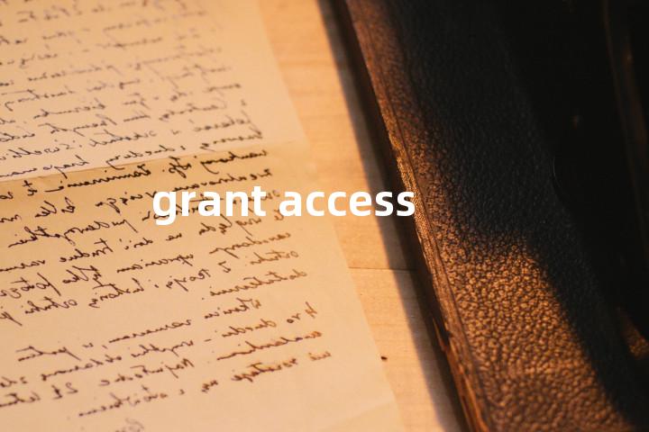 grant access单词图解，单词释义场景配图