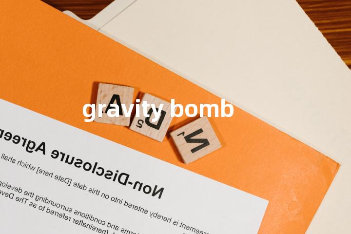 gravity bomb单词图解，单词释义场景配图
