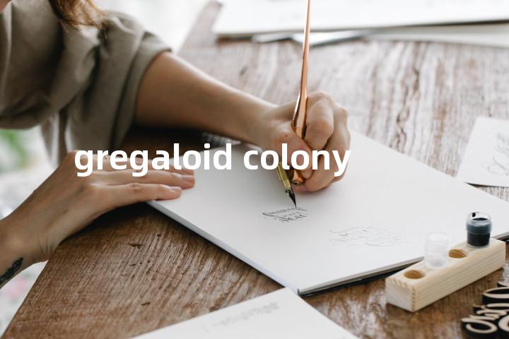 gregaloid colony单词图解，单词释义场景配图
