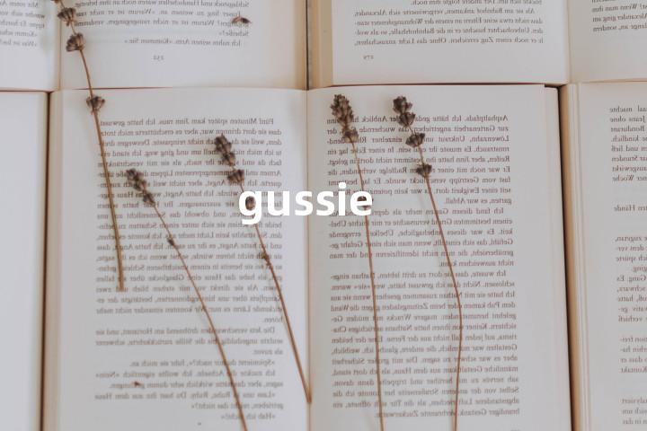 gussie单词图解，单词释义场景配图
