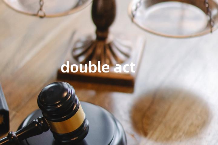 double act单词图解，单词释义场景配图