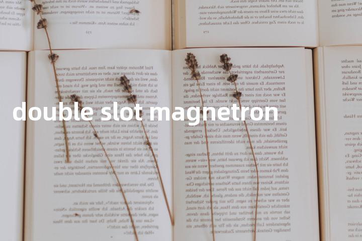 double slot magnetron单词图解，单词释义场景配图