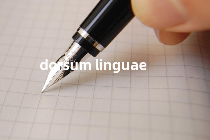 dorsum linguae单词图解，单词释义场景配图