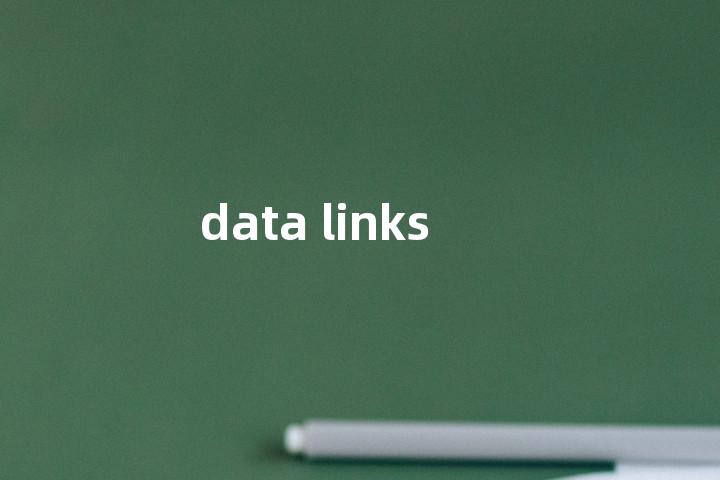 data links单词图解，单词释义场景配图