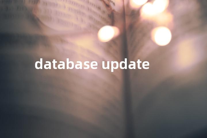 database update单词图解，单词释义场景配图
