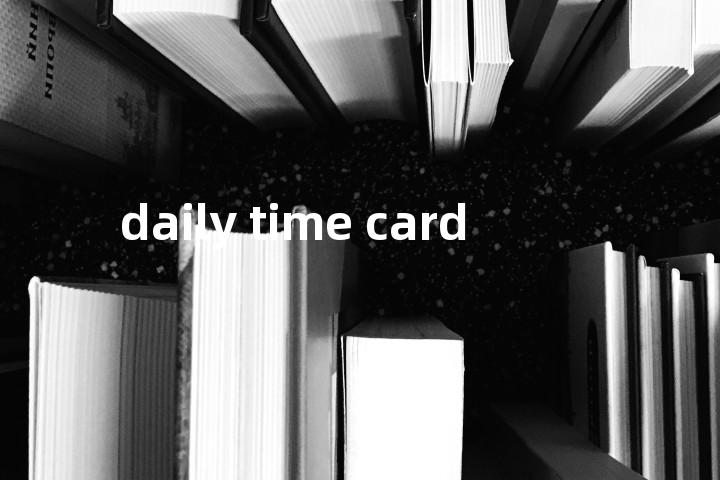 daily time card单词图解，单词释义场景配图