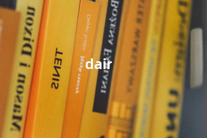 dair单词图解，单词释义场景配图