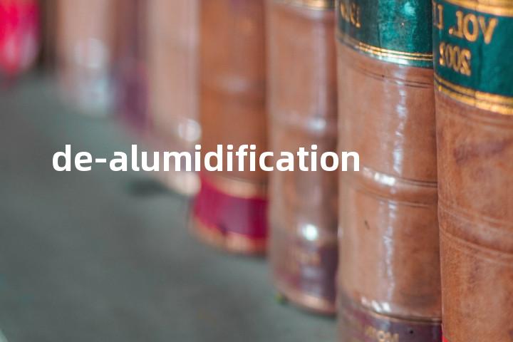 de-alumidification单词图解，单词释义场景配图