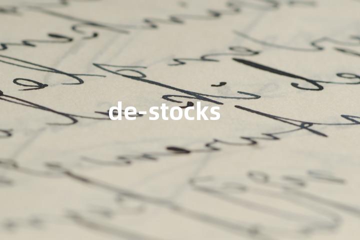 de-stocks单词图解，单词释义场景配图