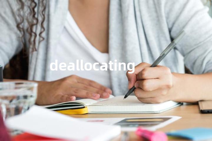 deallocating单词图解，单词释义场景配图