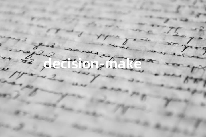 decision-make单词图解，单词释义场景配图