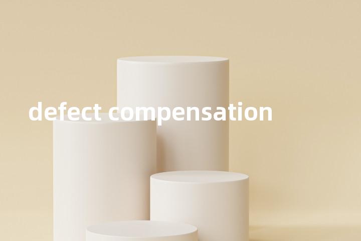 defect compensation单词图解，单词释义场景配图