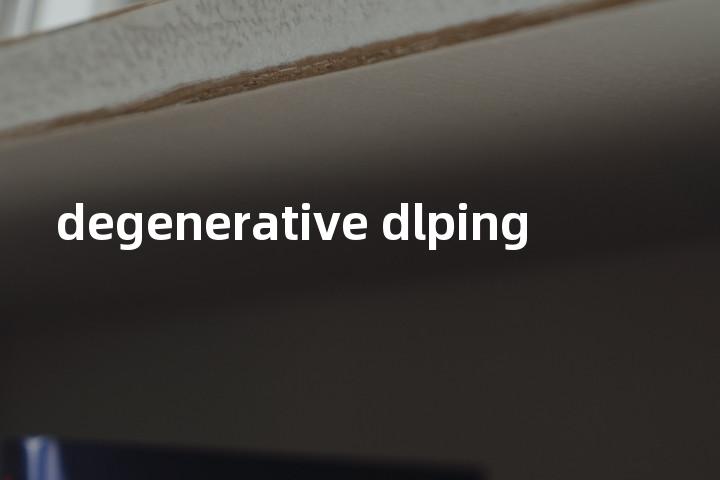 degenerative dlping单词图解，单词释义场景配图