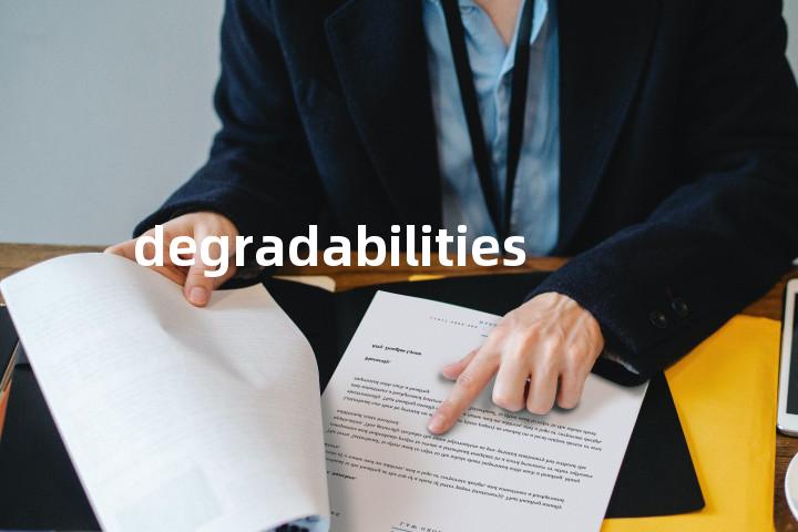 degradabilities单词图解，单词释义场景配图