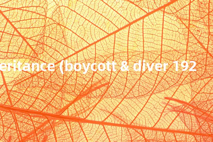 delayed inheritance (boycott & diver 1923)单词图解，单词释义场景配图