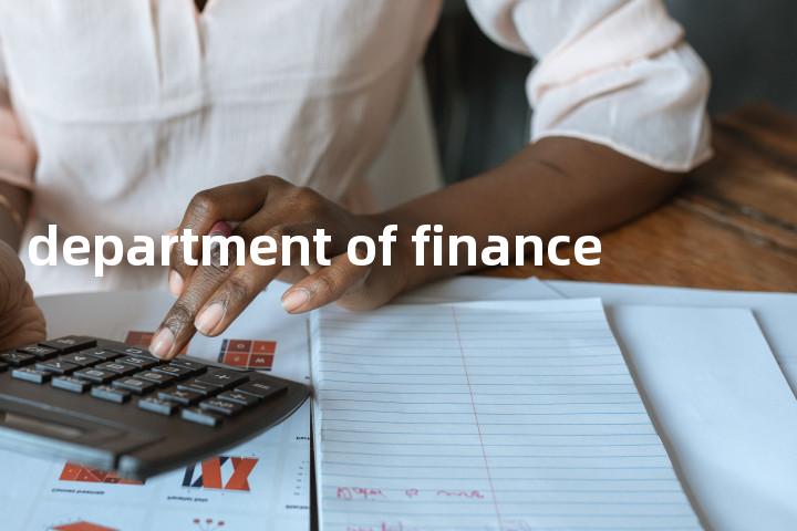 department of finance单词图解，单词释义场景配图