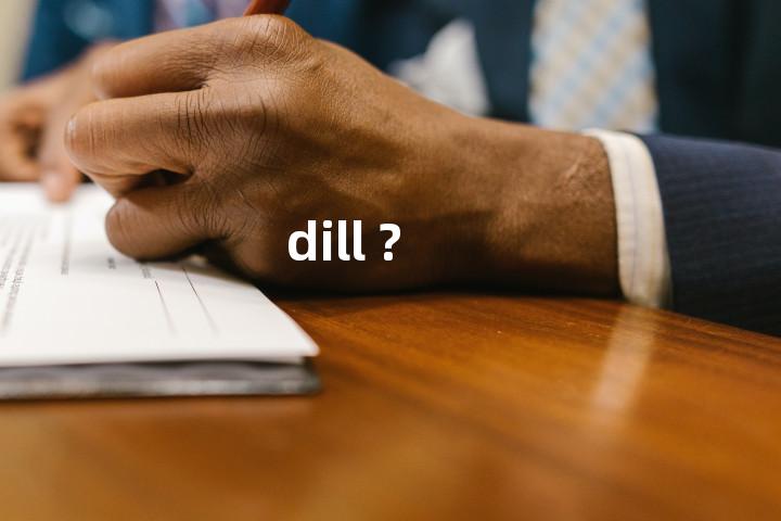 dill ?单词图解，单词释义场景配图