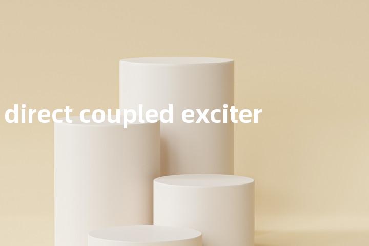direct coupled exciter单词图解，单词释义场景配图