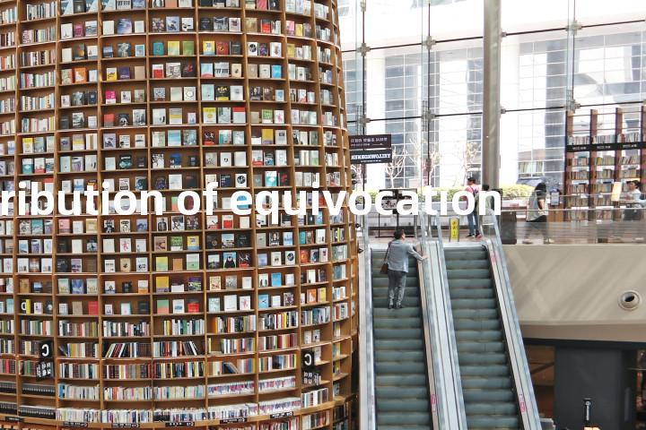 distribution of equivocation单词图解，单词释义场景配图