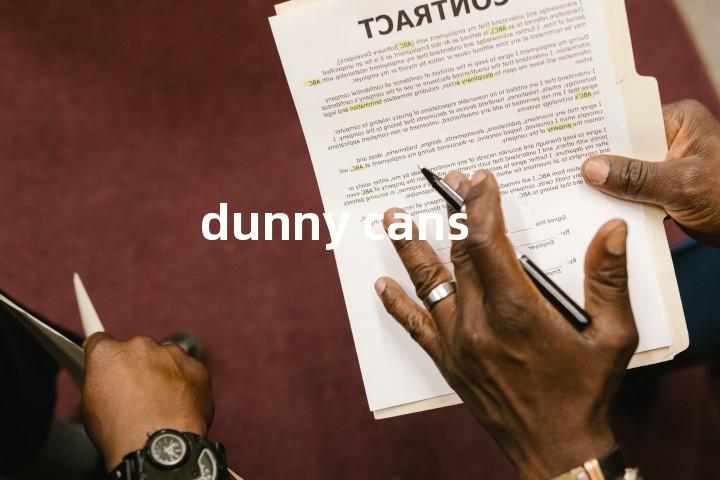 dunny cans单词图解，单词释义场景配图