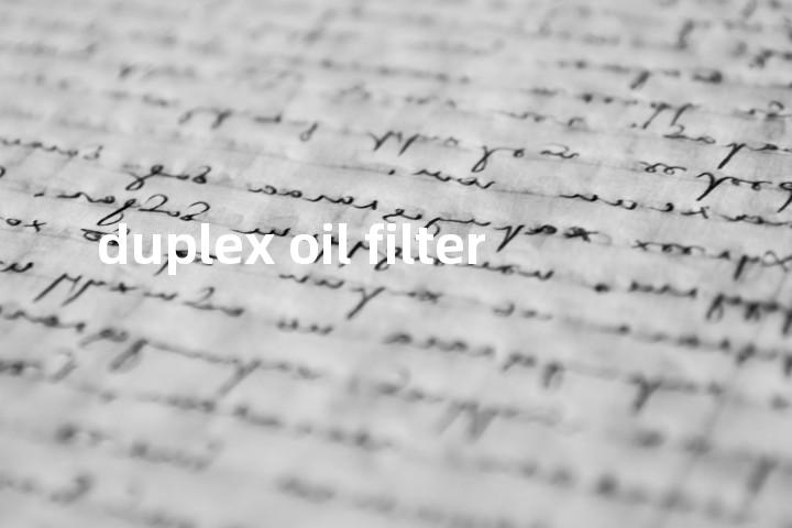 duplex oil filter单词图解，单词释义场景配图