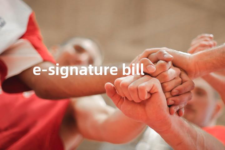 e-signature bill单词图解，单词释义场景配图
