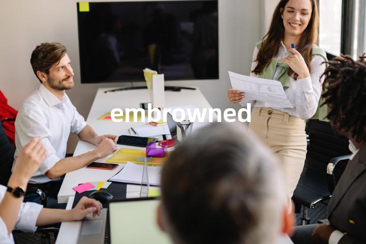 embrowned单词图解，单词释义场景配图