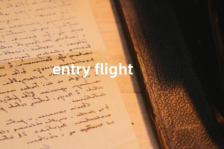entry flight单词图解，单词释义场景配图