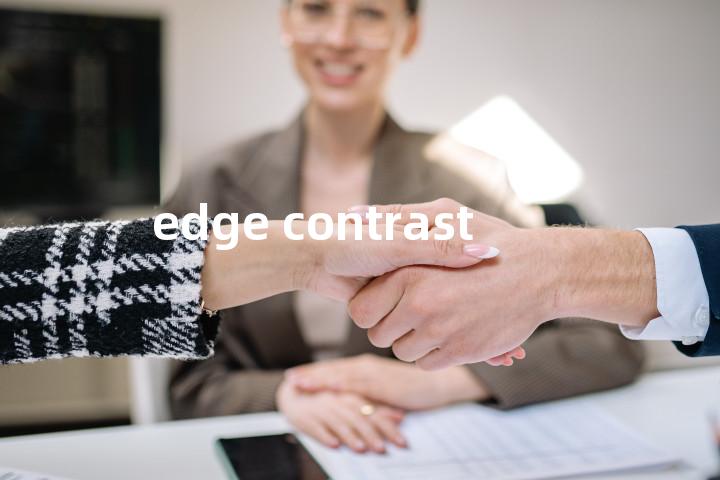 edge contrast单词图解，单词释义场景配图