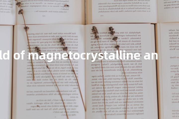 effective field of magnetocrystalline anisotropy单词图解，单词释义场景配图