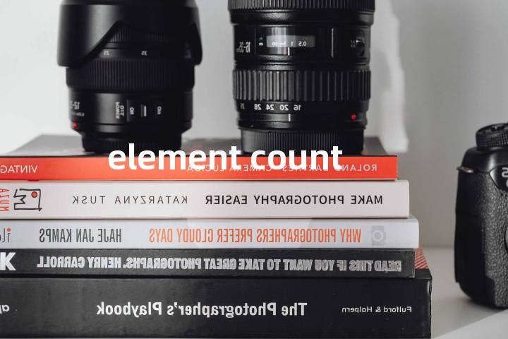 element count单词图解，单词释义场景配图