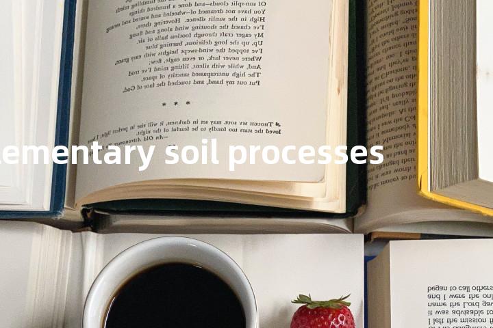 elementary soil processes单词图解，单词释义场景配图