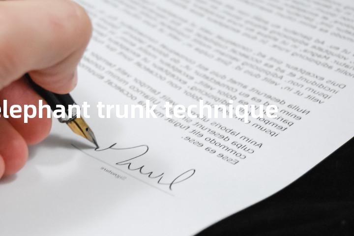elephant trunk technique单词图解，单词释义场景配图
